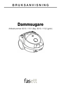 Bruksanvisning Fasett 9015-1151 Dammsugare