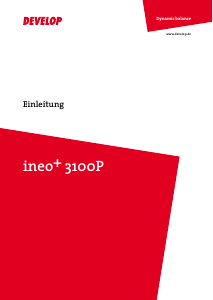 Bedienungsanleitung Develop ineo+ 3100P Drucker