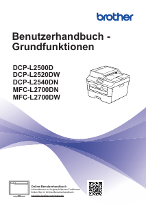Bedienungsanleitung Brother DCP-L2500D Multifunktionsdrucker
