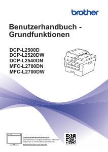 Bedienungsanleitung Brother MFC-L2700DW Multifunktionsdrucker