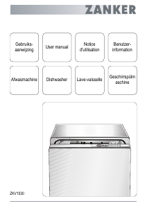 Mode d’emploi Zanker ZKV1530 Lave-vaisselle
