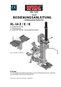Bedienungsanleitung WIDL XL-14 Z Holzspalter