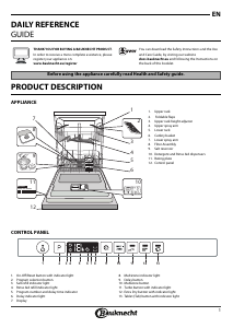 Manual Bauknecht IBIO 3C34 Dishwasher