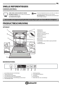 Handleiding Bauknecht OBKIC 3C26 F Vaatwasser