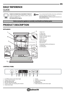 Manual Bauknecht OBKIC 3C26 F Dishwasher