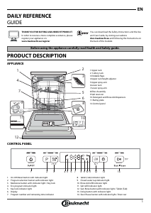 Manual Bauknecht OBKUC 3C26 F X Dishwasher