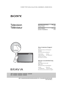 Bruksanvisning Sony Bravia XBR-49X850B LCD TV