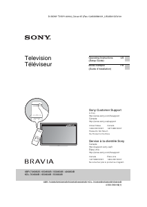 Handleiding Sony Bravia XBR-70X850B LCD televisie