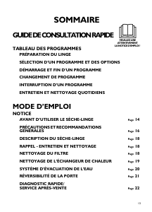 Mode d’emploi Bauknecht TRKD Eco 5580 Sèche-linge