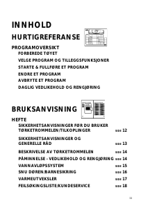 Bruksanvisning Bauknecht TRKK 6627 Tørketrommel