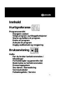 Bruksanvisning Bauknecht TRKK 6850/6 Tørketrommel