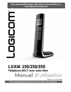 Mode d’emploi Logicom Luxia 150 Téléphone sans fil