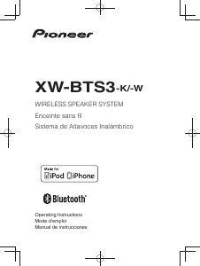Manual de uso Pioneer XW-BTS3-K Docking station