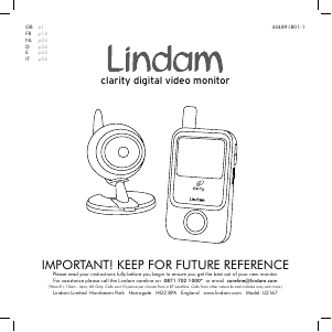 Manual Lindam LD167 Baby Monitor