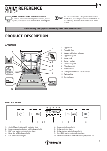 Manual Indesit DBE 2B19 A B Dishwasher