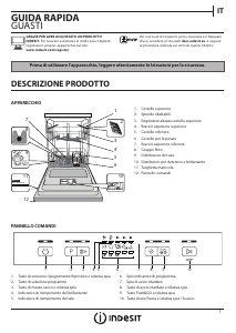 Manuale Indesit DBE 2B19 A X Lavastoviglie
