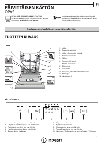 Käyttöohje Indesit DBE 2B19 A X Astianpesukone