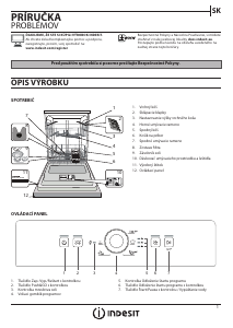 Návod Indesit DFE 1B19 13 Umývačka riadu