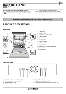 Handleiding Indesit DFE 1B19 13 Vaatwasser