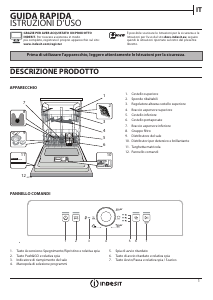 Manuale Indesit DFE 1B19 14 Lavastoviglie