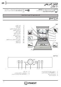 كتيب إندست DFE 1B19 UK غسالة صحون