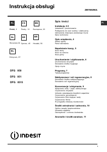 Manuál Indesit DFG 051 EU Myčka na nádobí