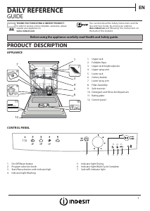 Handleiding Indesit DFG 15B10 EU Vaatwasser