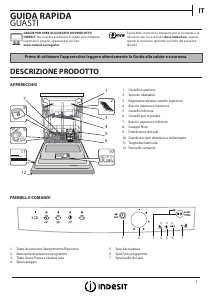 Manuale Indesit DFG 15B10 EU Lavastoviglie