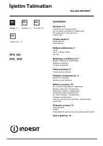 Hướng dẫn sử dụng Indesit DFG 262 EU Máy rửa chén