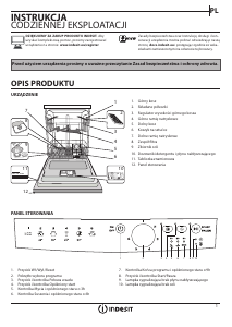 Instrukcja Indesit DFG 26B1 NX EU Zmywarka