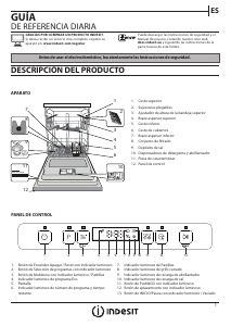 Manual de uso Indesit DFO 3C23 A X Lavavajillas