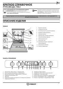 Руководство Indesit DFO 3C26 Посудомоечная машина