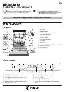 Instrukcja Indesit DFO 3C26 X Zmywarka
