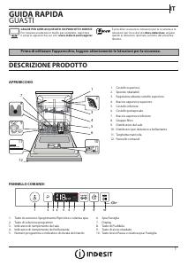 Manuale Indesit DIC 3C24 A Lavastoviglie