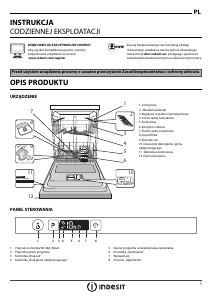 Instrukcja Indesit DIFP 28T9 A EU Zmywarka