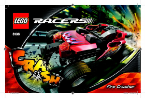 Bruksanvisning Lego set 8136 Racers Fire crusher