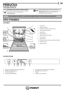 Návod Indesit DIFP 8T94 Z Umývačka riadu