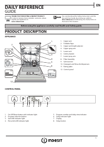 Handleiding Indesit DIFP 8T96 Z UK Vaatwasser