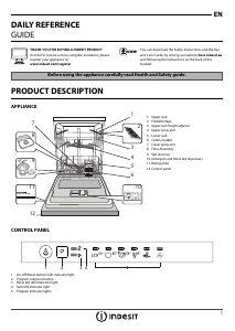 Manual Indesit DIFP EU CB 100 Dishwasher