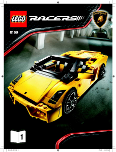 Manual Lego set 8169 Racers Lamborghini Gallardo LP560-4