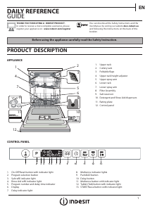 Manual Indesit DIO 3T131 A FE Dishwasher