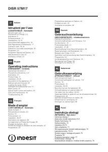 Mode d’emploi Indesit DISR 57M17 CAL EU Lave-vaisselle
