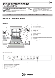 Handleiding Indesit DMIE 2B19 Vaatwasser