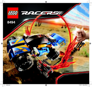Handleiding Lego set 8494 Racers Ring of fire