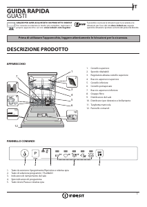Manuale Indesit DMIE 2B19 Lavastoviglie