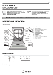 Manuale Indesit DMIF 14B1 EU Lavastoviglie