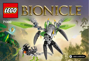 Manual de uso Lego set 71300 Bionicle Uxar – criatura de la jungla