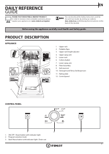 Manual Indesit DSCFE 1B10 RU Dishwasher