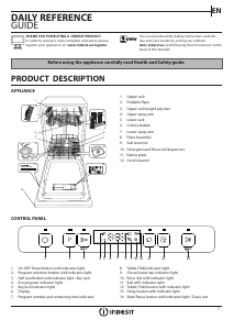 Manual Indesit DSFC 3M19 Dishwasher