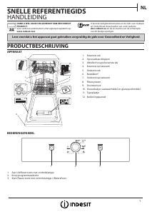 Handleiding Indesit DSFE 1B10 Vaatwasser